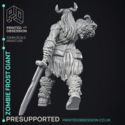 Zombie Frost Giant - Giant - PRESUPPORTED - 32mm Scale - Only-Games