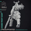 Zombie Frost Giant - Giant - PRESUPPORTED - 32mm Scale