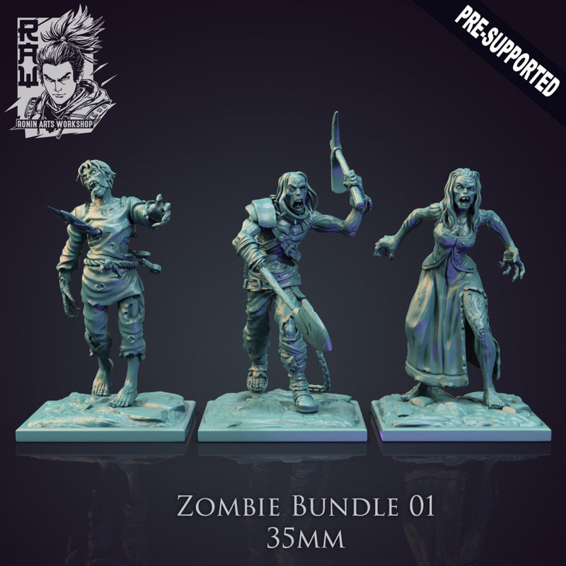 Zombie Bundle 01 - STL only - Only-Games