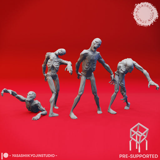 Zombies - Tabletop Miniature (Pre-Supported) - Only-Games