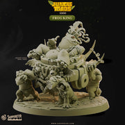 Frog King - Jungle Toads - CastNPlay - Terrain Wargaming D&D DnD 28mm 32mm 40mm 54mm - Only-Games