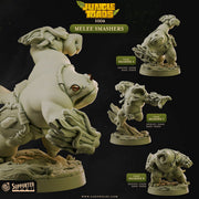 Melee Smashers - Jungle Toads - CastNPlay - Terrain Wargaming D&D DnD 28mm 32mm 40mm 54mm - Only-Games