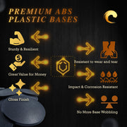 100mm Round Plain Plastic Bases - Only-Games