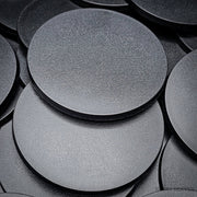 100mm Round Plain Plastic Bases - Only-Games