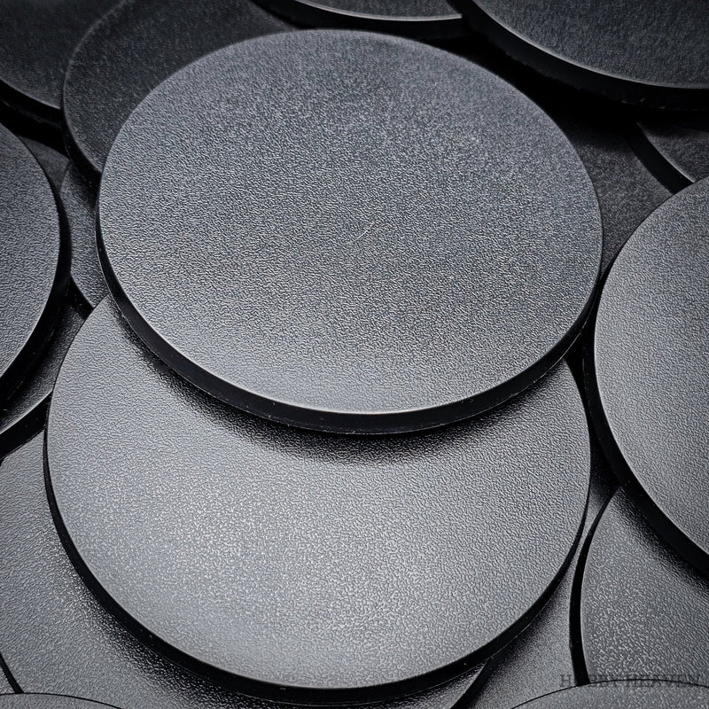 100mm Round Plain Plastic Bases - Only-Games