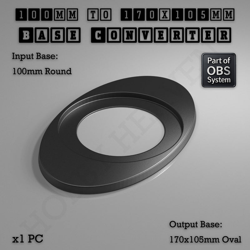 Round To Oval Bases Size Converters 3d Print Full Range - Only-Games