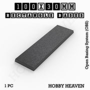 Rectangle Bases Range Sizes - 75x30mm to 125x40mm Medium Sizes 3d Print Full Range Tabletop Games - Only-Games