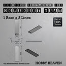 Rectangle Movement Trays | Cavalry & Monsters | 50×25-100×60mm | OBS System - Only-Games