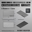 Rectangle Movement Trays | Cavalry & Monsters | 50×25-100×60mm | OBS System - Only-Games