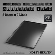 Rectangle Movement Trays | Cavalry & Monsters | 50×25-100×60mm | OBS System - Only-Games