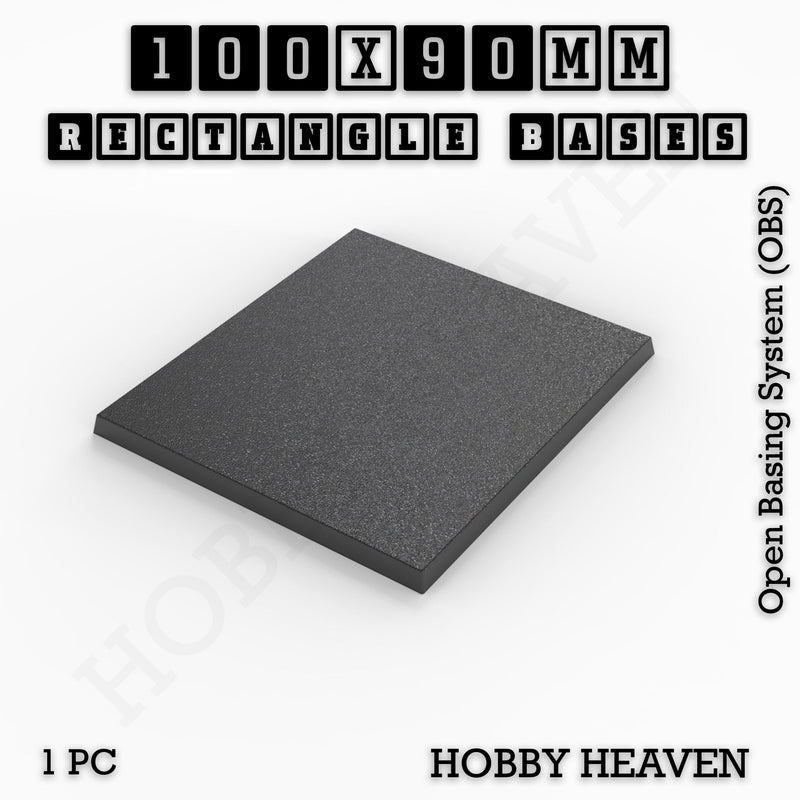 Rectangle Bases Range Sizes - 75x30mm to 125x40mm Medium Sizes 3d Print Full Range Tabletop Games - Only-Games