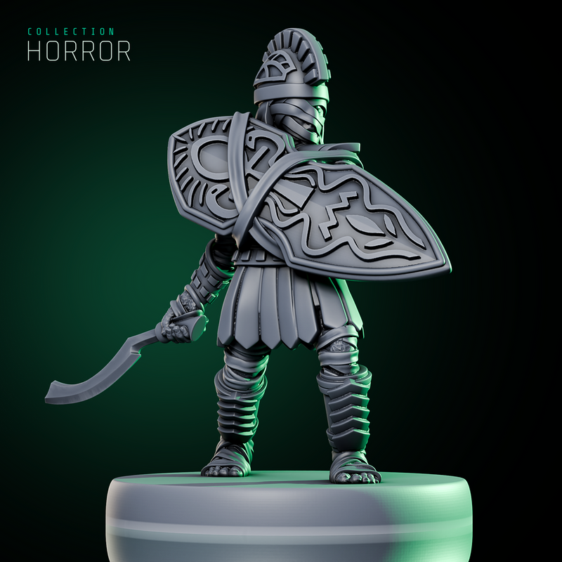 Mummy Swordsman w/ Shield - Only-Games