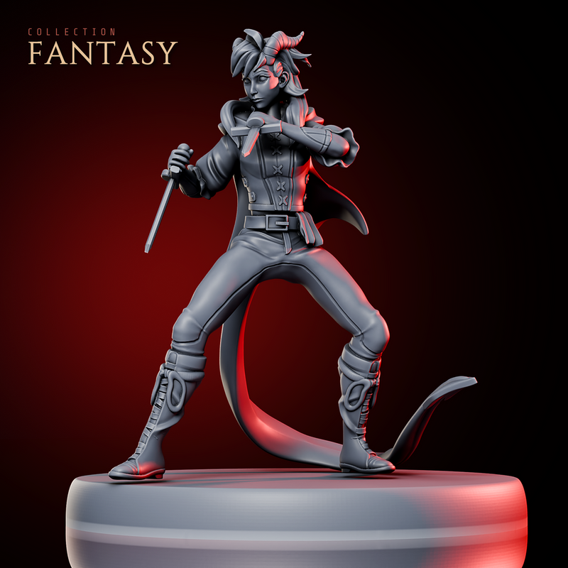 Tiefling Pirate w/ Daggers - Only-Games