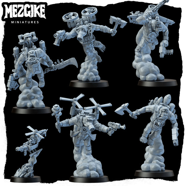 Jump boyz mob A (6 physical miniatures)