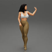 Beautiful woman in a pants walking - Only-Games