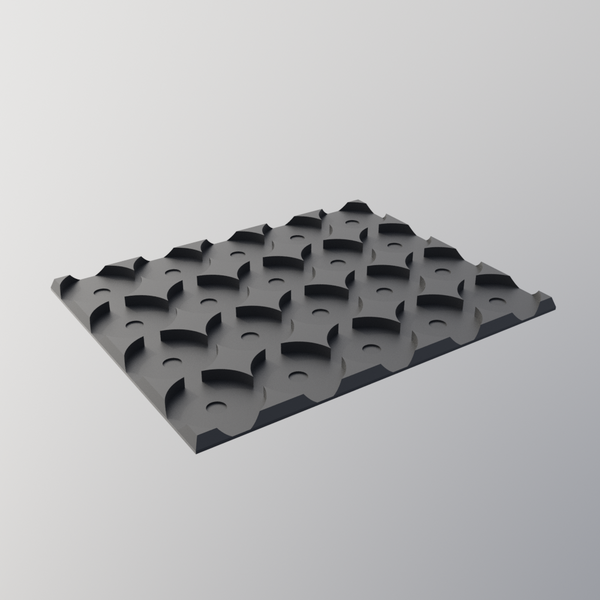 25mm round to square movement tray - magnet ready