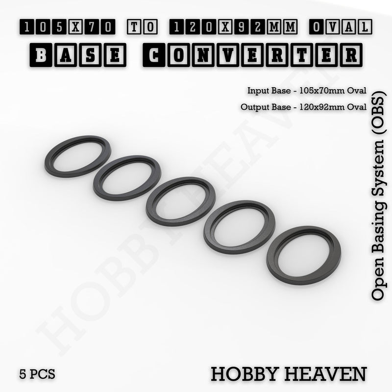 Oval To Oval Bases Size Converters 3d Print Full Range - Only-Games