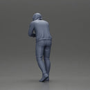 man in a hoodie leaning with his hands on the car - Only-Games