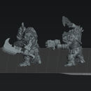 Sci-Fi Orc Beast Scrapper Boyz  STL – Grimdark 32mm Miniatures (STL Files)