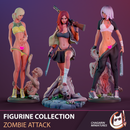 FIGURINE COLLECTION / ZOMBIE ATTACK / 3 PIECES - Only-Games