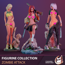 FIGURINE COLLECTION / ZOMBIE ATTACK / 3 PIECES - Only-Games