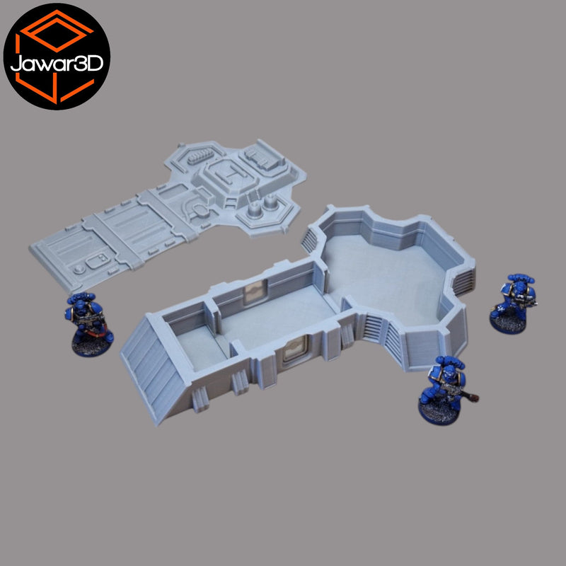 Marine HQ - 28mm Wargaming Scatter Terrain Scenery Tabletop Miniature - Only-Games