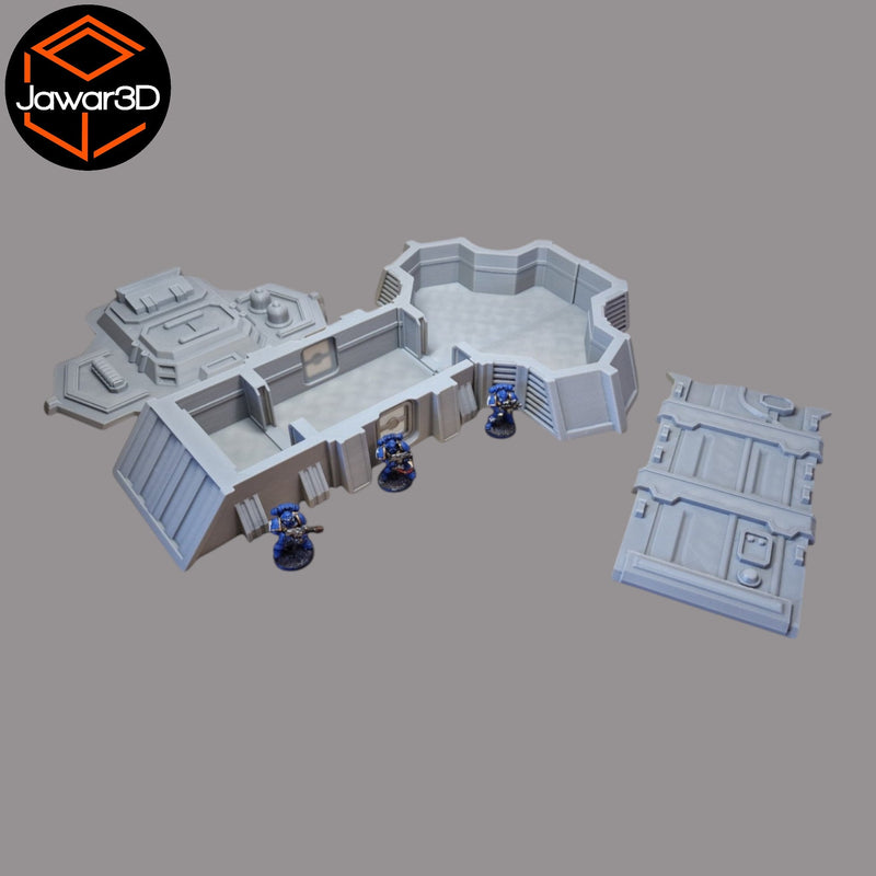 Marine HQ - 28mm Wargaming Scatter Terrain Scenery Tabletop Miniature - Only-Games