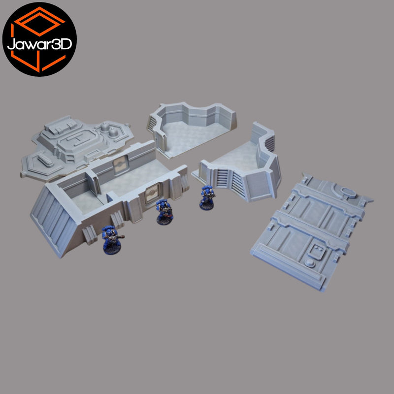 Marine HQ - 28mm Wargaming Scatter Terrain Scenery Tabletop Miniature - Only-Games