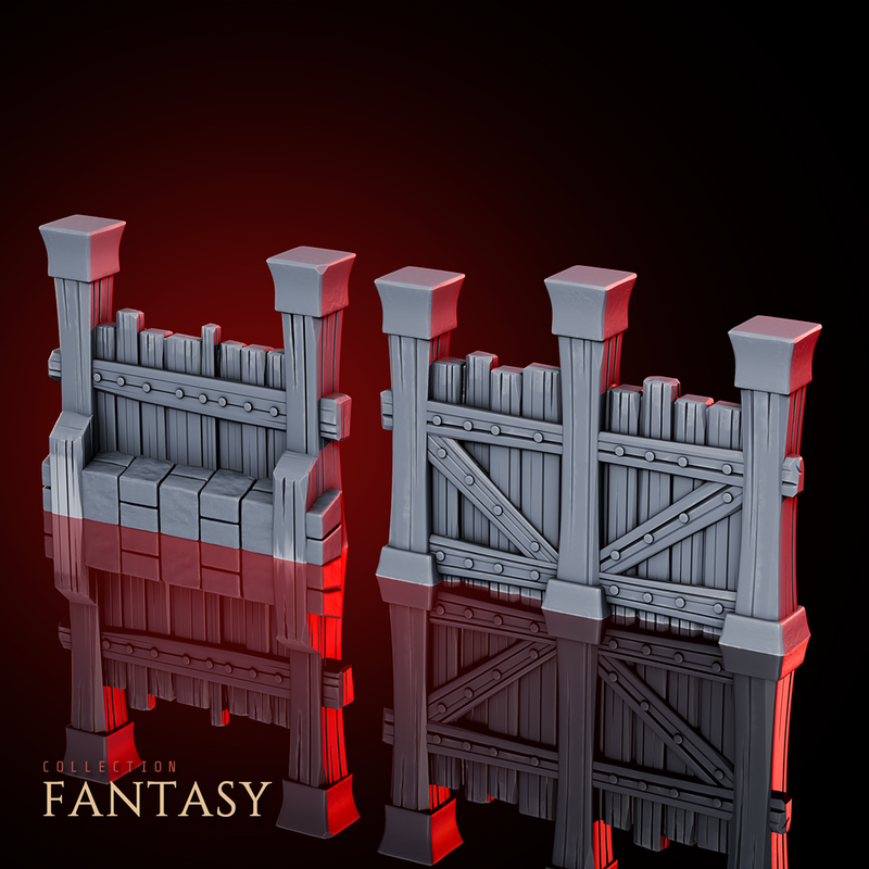 Prison Fence Walls 1 - Only-Games