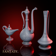 Oriental Water Jugs & Lamp Pack - Only-Games