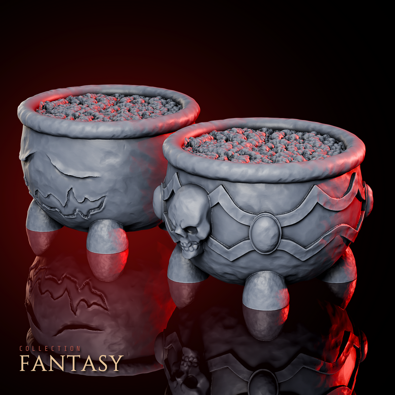 Witch Cooking Pots Pack - Only-Games
