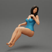 Sexy Woman in swimsuit Sitting - Only-Games