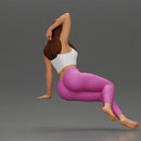 Fit girl in leggings sitting on a sofa - Only-Games