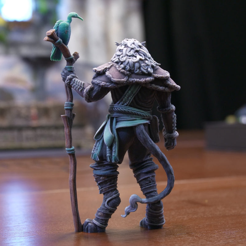 Gruffudd of Tremorrew - Pre-coloured - Leonin Druid - Only-Games