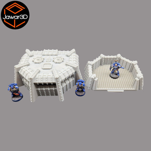 Reinforced Defence Bunker - 28mm Wargaming Scatter Terrain Scenery Tabletop - Only-Games
