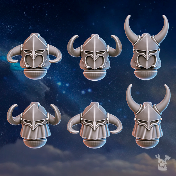 Horned Helmets Set (Stormpride Sisters) x6