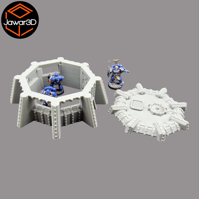 Round Defence Bunker - 28mm Wargaming Scatter Terrain Scenery Tabletop Miniature - Only-Games