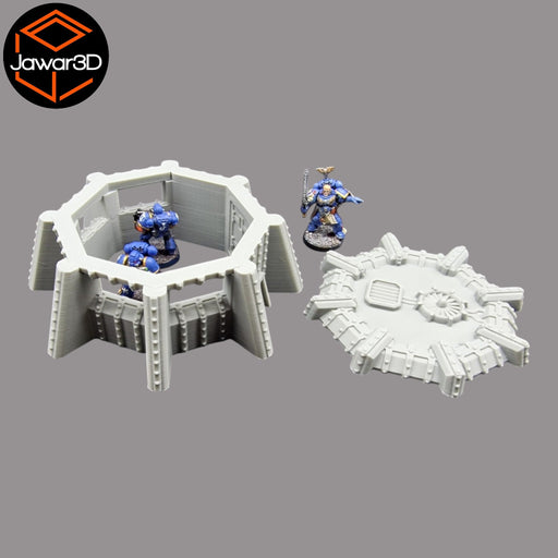 Round Defence Bunker - 28mm Wargaming Scatter Terrain Scenery Tabletop Miniature - Only-Games