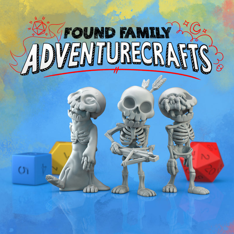 Skeleton Crew Expansion! 3 Unique Skeletons + Disassembled - Only-Games