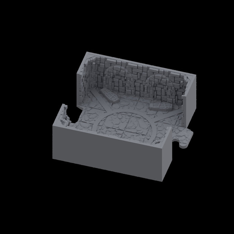 INSTADUNGEON™ Fantasy Expansion A1 - Wide/Double Spaced - Tiles 11A-15A: gaming terrain tiles compatible with D&D, Pathfinder and more