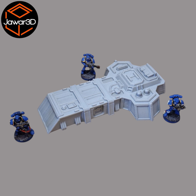 Marine HQ - 28mm Wargaming Scatter Terrain Scenery Tabletop Miniature - Only-Games