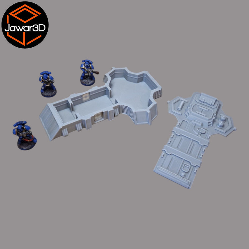 Marine HQ - 28mm Wargaming Scatter Terrain Scenery Tabletop Miniature - Only-Games