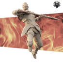 Leaping Frenzied Knight - Realsteone - Terrain Wargaming D&D DnD 32mm 40mm 54mm