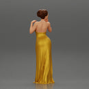 Fashion girl in a wedding dress robe posing - Only-Games