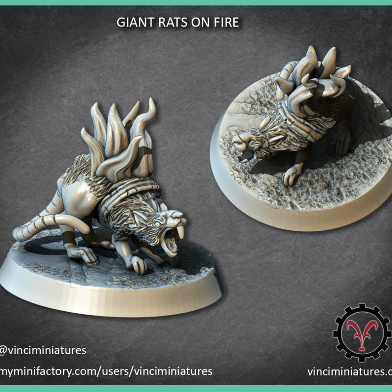 GIANT RATS ON FIRE - Only-Games