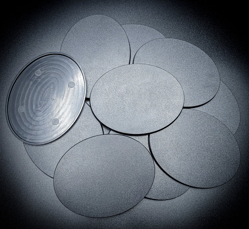 120x92mm Oval Plain Plastic Base - Only-Games