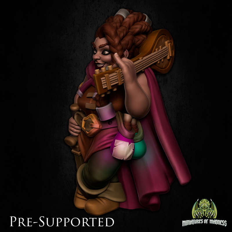 Mevina Steelfall [PRE-COLORED] Dwarf Female Bard - Only-Games