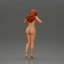 Naked girl looking out over the edge of the stairs - Only-Games