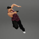 Gangster man in cap shooting gun leaning out the window of the car - Only-Games