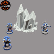 Crystal Cluster - 28mm Wargaming Scatter Terrain Scenery Tabletop Miniature - Only-Games